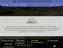 Tablet Screenshot of porthmadog-golf-club.co.uk